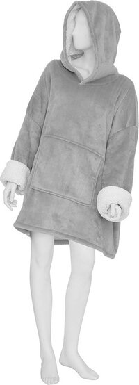 Hoodie Flanel S-M Maryan Grijs