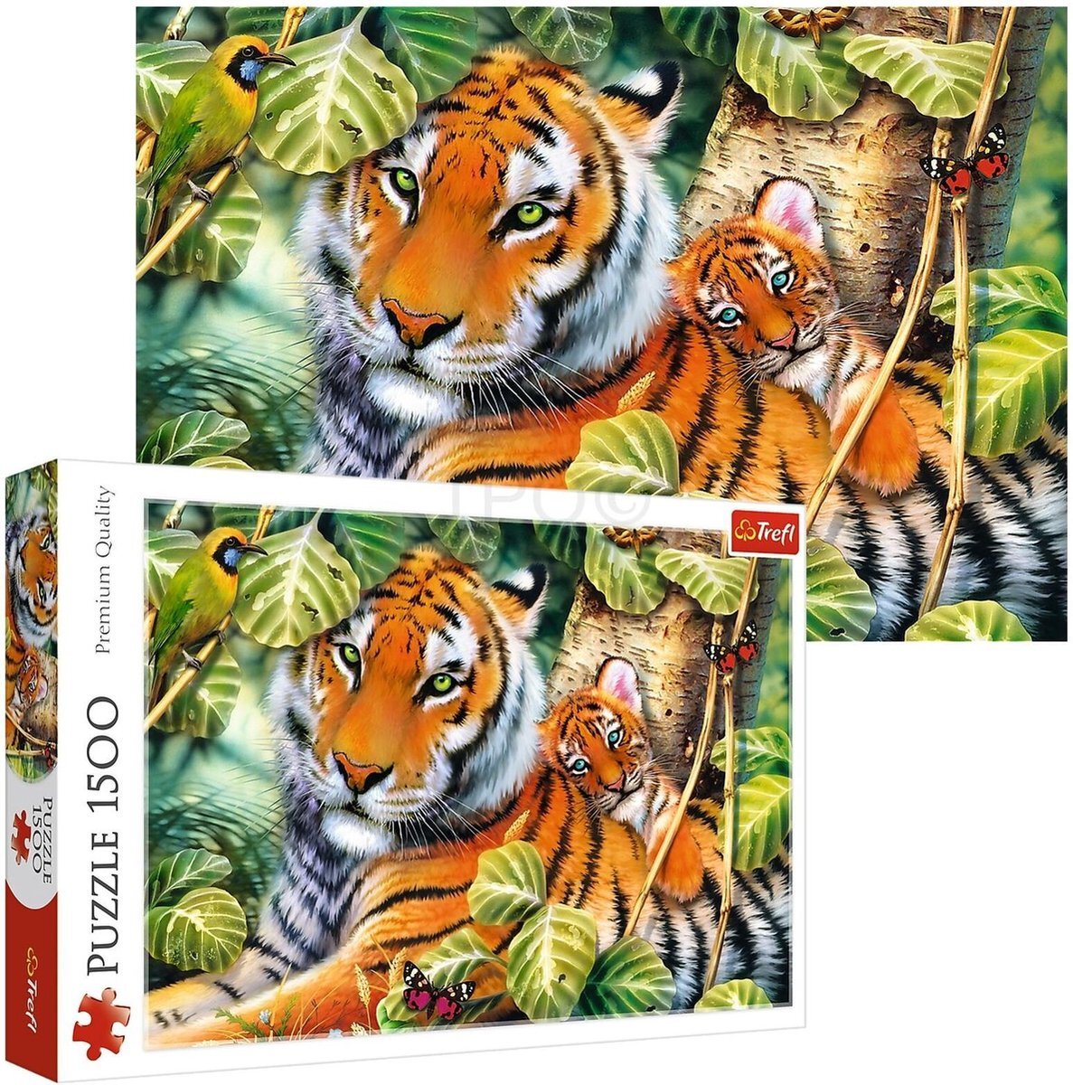 Trefl Puzzle 1500el Dwa tygrysy 26159