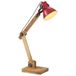 Prolenta Maison Exclusive Bureaulamp, 25W, rood, 23x18x96 cm, E27