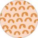 Bonateks Ronde digitaal bedrukte muismat, antislip onderkant, voor kantoor en thuis, diameter: 22 cm