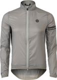 AGU Essential Windjack Dames Fietsjack Winddicht Waterafstotend Ademende Mesh Rug Opvouwbaar Reflecterend Grijs XS
