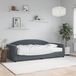 vidaXL Slaapbank met matras fluweel donkergrijs 90x190 cm