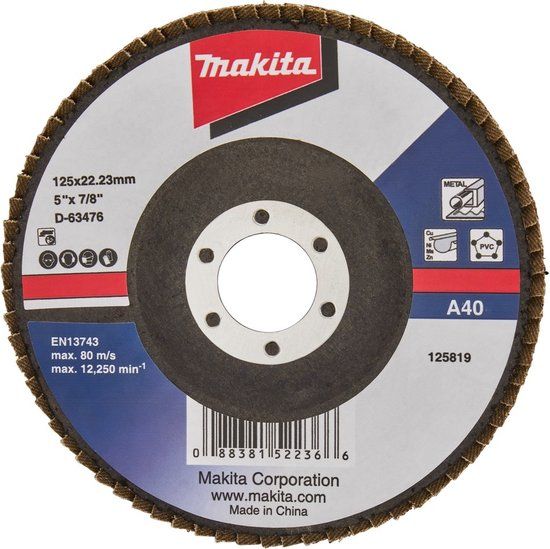 Makita Accessoires Makita Lamellenschijf 125 mm A40 D-63476