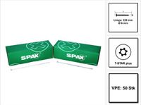 SPAX HI.FORCE Tellerkopf Schraube 6,0 x 220 mm 50 Stk. Torx T-Star Plus T30 Teilgewinde Wirox 4Cut Houtschroef