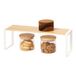Yamazaki 3155 TOSCA Kitchen Rack, white, Steel/Wood, 40 x 12 x 15.5 cm