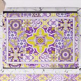 PETTI Artigiani Italiani - Fornuisafdekking, fornuisafdekplaat voor keuken, digitale print, Vietri Violet, 100% Made in Italy