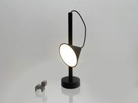 Alessi Tsumiki Oplaadbare Tafellamp Zwart