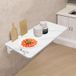 Table murale pliante, 80 x 40 cm, blanche