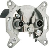 Schwaiger Antennensteckdose Durchgang RDS646 Zilver