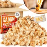 grillas® 2,5 kg biologische open haard- en barbecue-aanmaakblokjes ca. 200 stuks