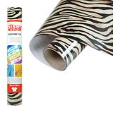 Siser Easypatterns Plus Wild Zebra, 30 cm x 0,5 m, transfervinyl om op te strijken, voor kleding, accessoires en huishoudtextiel, geschikt voor kinderkleding.