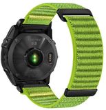 By Qubix Qubix Nylon Sport Loop bandje - Groen - 26mm Quickfit - Geschikt voor Garmin Epix Pro Gen 2 (51mm) / Quatix 7X / 6X & Tactix 7 (pro)