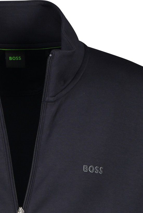 Hugo Boss Vest - Zwart - Heren - Maat 3XL - Regular Fit - Lange Mouw - Casual - 2024 Lente/Zomer