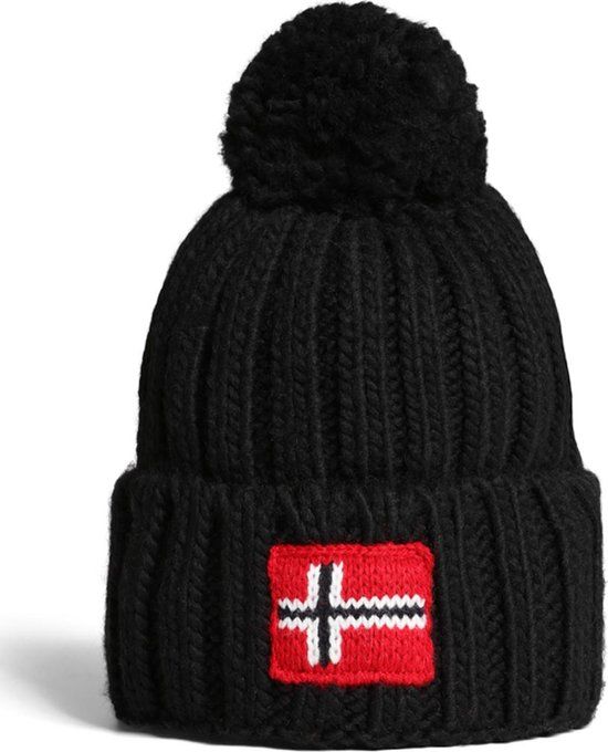 Napapijri Semiury 6 Kinder Muts Zwart 21 cm - Unisex - Acryl - Herfst/Winter 2022