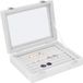 OEM Allecto plus Sieraden Organizer Tray met 7 Slots en Doorzichtig Deksel - Wit