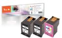 Peach PI300-892 Cartouche d'encre 3 Pièce(s) Compatible Rendement normal Cyan, Magenta, Jaune