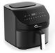 Friteuse à air chaud sans huile, 7 litres, 1600 watts, 10 programmes, noir