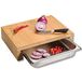 Kesper snijplank met opvangbak, bamboe, 37,5 x 27,5 x 9,5 cm, bruin
