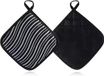 Merkloos Set van 2 Pothouders in Coton avec Sac 20 x 20 cm