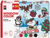 Marabu Window Color kerstset, 6 x 25 ml, assortiment kleuren