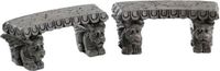 Lemax - Gargoyle Stone Benches - Set Of 2