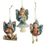 Kurt S. Adler 3.5 inch Magical Woods Little Boy Fairy Orn 3/Asstd. 8,382x3,81x3,81 cm ornement de Noël