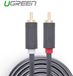 Ugreen 2 RCA male naar 2 RCA male kabel - 1.5 Meter