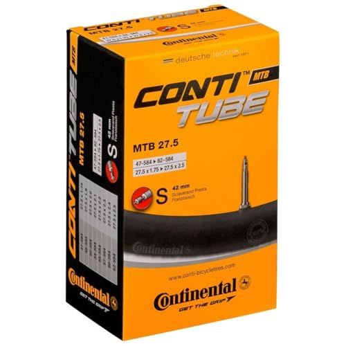 Continental Uniseks 42 mm MTB Presta ventielbinnenband Zwart
