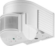Wan GmbH Détecteur de mouvement infrarouge pour intérieur et extérieur - Capteur PIR 180° avec lumière LED rotative et inclinable