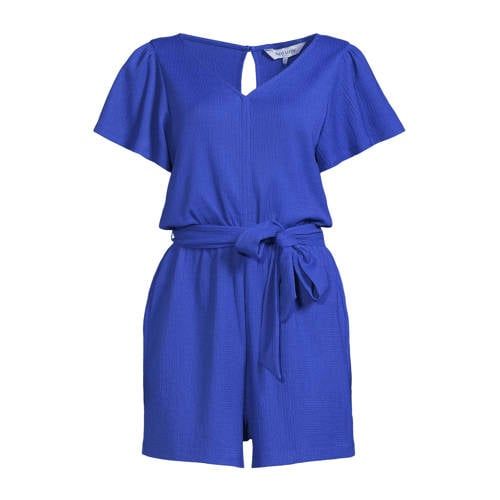 Anytime Playsuit met Ceintuur Blauw