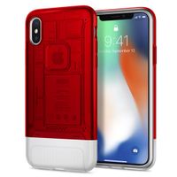 Spigen Classic C1 Rood Polycarbonaat, Thermoplastic polyurethaan (TPU) iPhone X