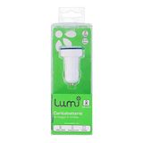 Lumi autolader, 2 USB-poorten, 90 graden, 2,1 A