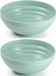 Plasticforte Kommetjes/Schaaltjes - 8 stuks - Kunststof - Mintgroen - 13 cm