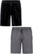 Ammann Pyjamashorts Org Lounge Kurz Antraciet Effen Katoen 3XL