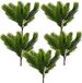 Everlands Branche de sapin de Noël - 10x - Vert - Plastique - L25 cm