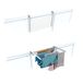Foxydry Duo 82 cm – Sèche-linge pliable pour balcon extérieur, peu encombrant, en acier inoxydable et aluminium, blanc