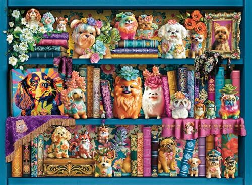 Ravensburger Precious Porcelain Pugs - Legpuzzel met dieren voor volwassenen vanaf 10 jaar - 500 stukjes