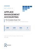 AAT Niveau 4 Comptabilité de gestion appliquée : le texte d'étude complet — théorie, exemples résolus, questions pratiques et examens blancs