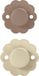 Suavinex Wonder Reversible Duo Fopspenen 6-18 Maanden - 2 Stuks - Grey/Umber