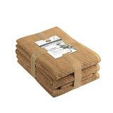 Gözze Handdoekenset, 2 handdoeken (50 x 100 cm), 2 badhanddoeken (70 x 140 cm) en 2 handdoeken (30 x 50 cm), 100% katoen, 480 g/m² - Zand