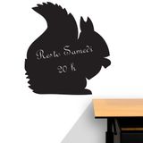 Ambiance Sticker Leisteen schoolbord - Muurstickers, zelfklevend, afwasbaar, eekhoorn, H 95 x L85 cm