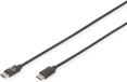 Digitus AK-300138-010-S USB-kabel USB 2.0 USB-C stekker, USB-C stekker 1.00 m Zwart