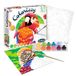 Sentosphère 3904501 Schilderen op nummers, schilderset voor kinderen, motief: papegaai, knutselset, creatieve set, DIY
