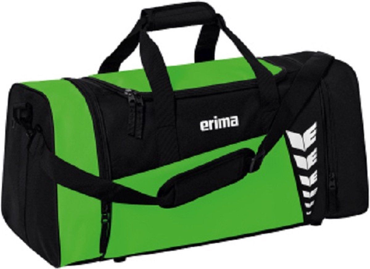 Erima Six Wings Sporttas Maat L Green-Zwart - Polyester - Zwart - 2023