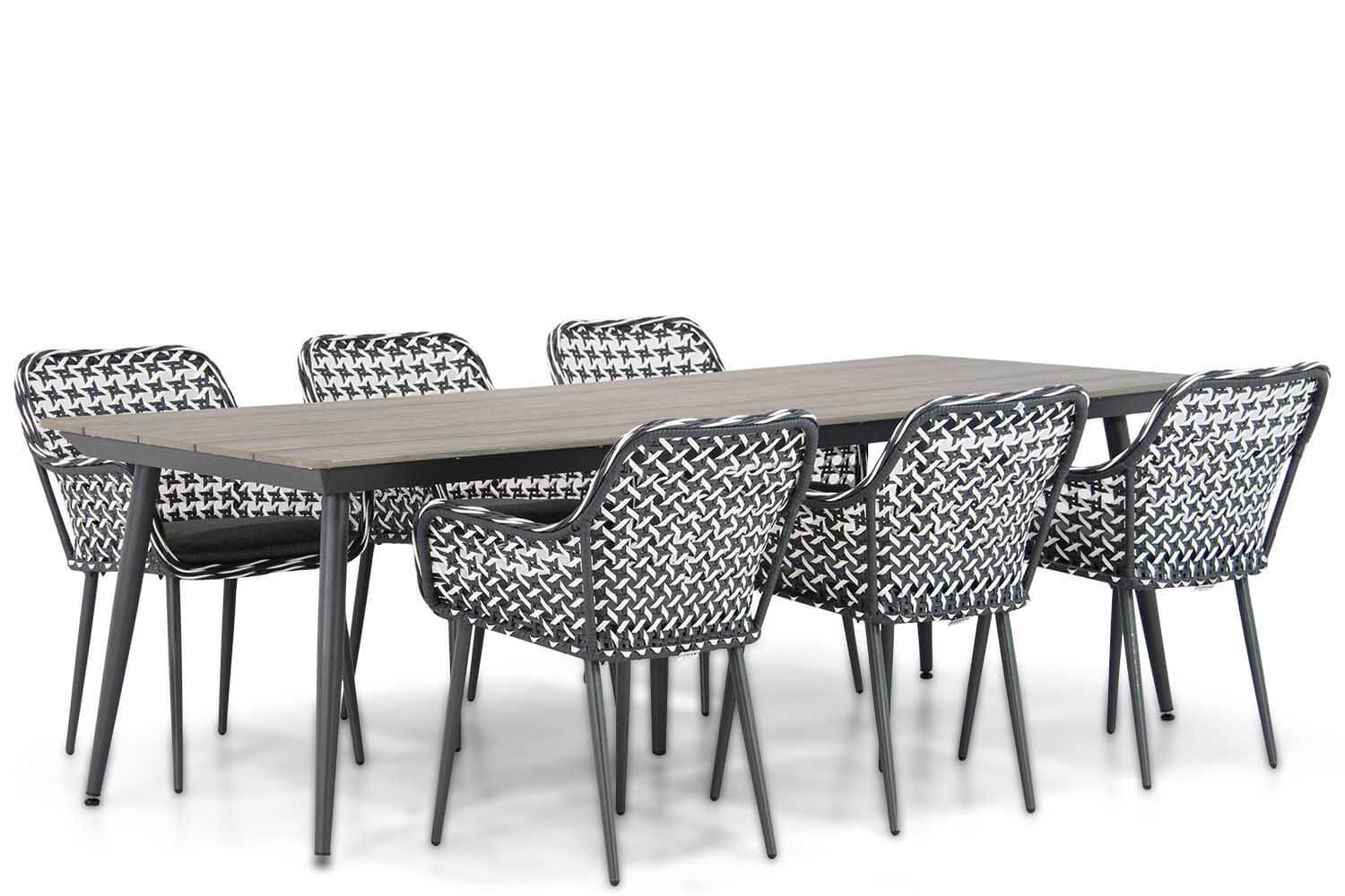 Domani Furniture Domani Emory/Matale 240 cm dining tuinset 7-delig