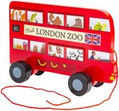 BigJigs houten speelgoed London bus trekfiguur FSC gecertificeerd