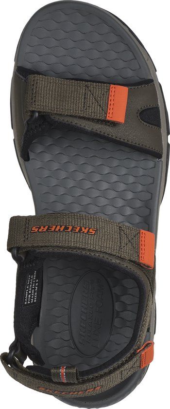 Skechers Tresmen - Ryer - Heren Sandalen - Olijfgroen - Maat 43