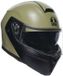 AGV Streetmodular E2206 Mplk Mono Matt Pastello Groen Zwart 010 Systeemhelm - Maat XL