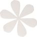 Glorex Hobby Piepschuim vormen bloemen - 15 x 1 cm - Hobby knutselen - zelf decoreren - wit