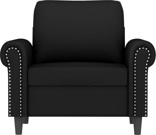 vidaXL Fauteuil fluweel zwart